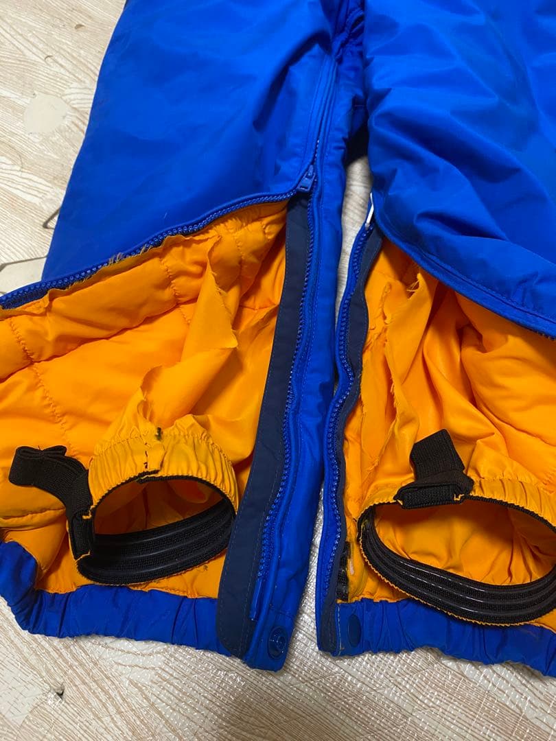 美品　110サイズ　montbell スキーウェア 子ども用 青