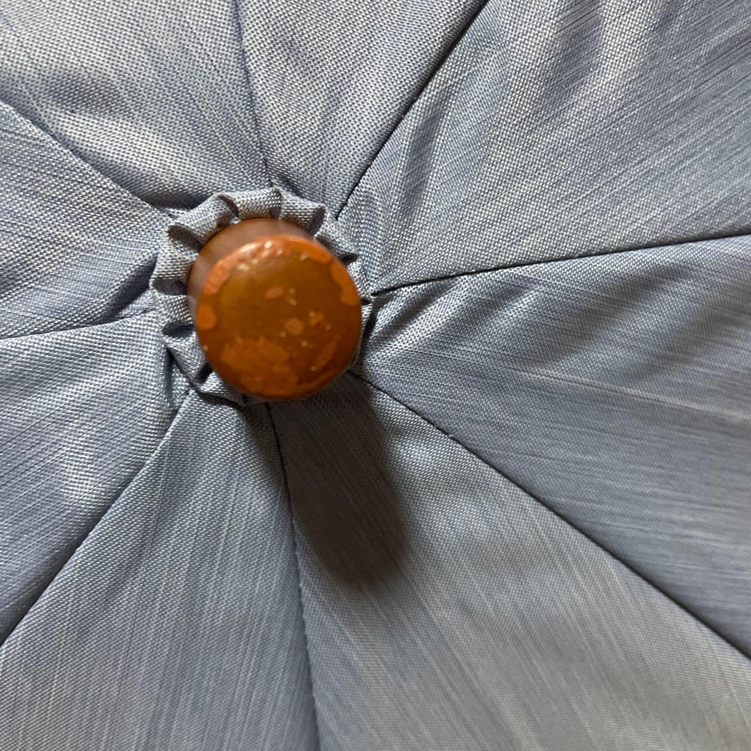 サンバリア100 2段折り大判 フロストブルー　遮光日傘