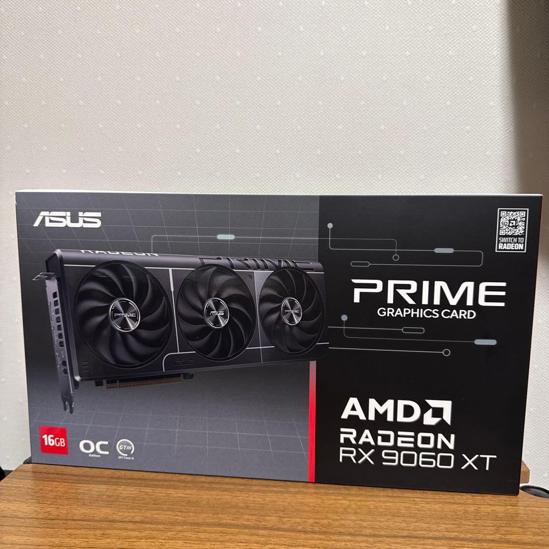 ASUS Radeon RX9060XT 16GB OC 3ファン 動作品　美品