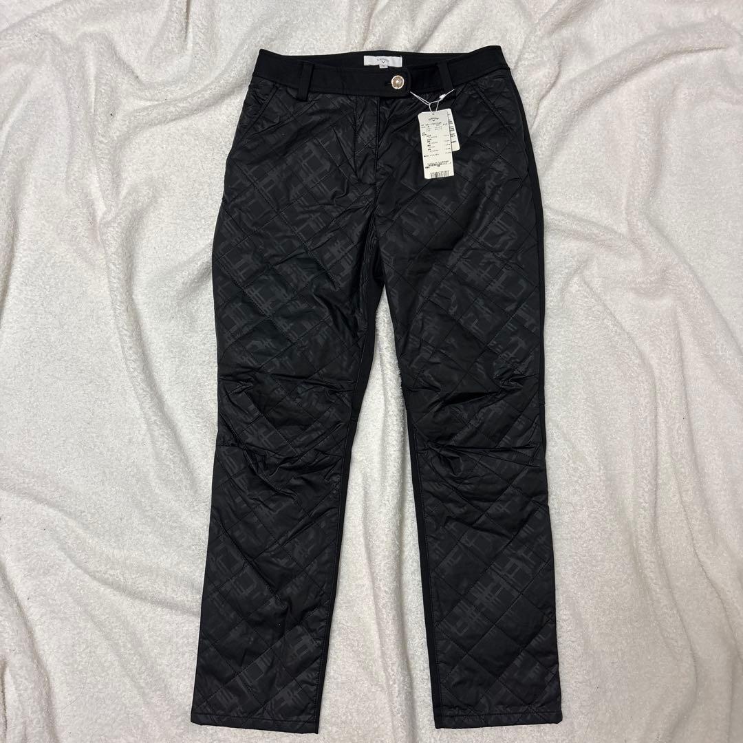 新品Callaway GOLF キャロウェイ　キルティングパンツM パールボタン