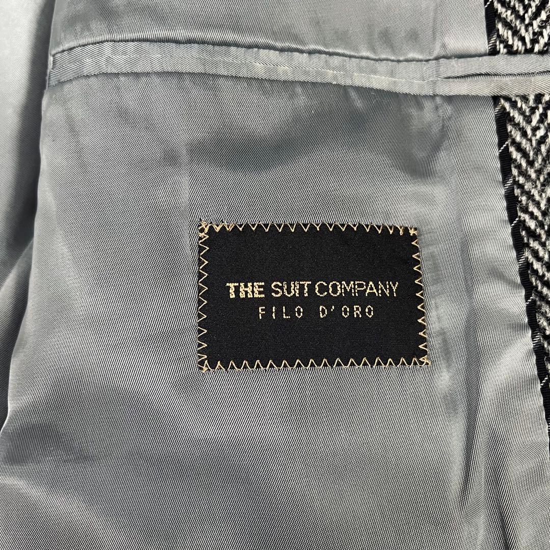 スーツカンパニー×ハリスツイード テーラードジャケット ヘリンボーン M相当