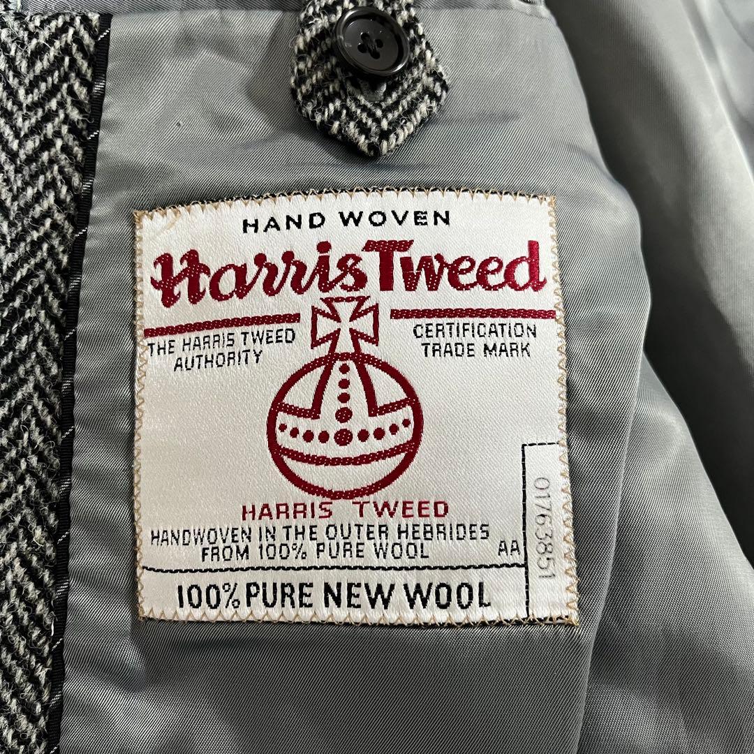 スーツカンパニー×ハリスツイード テーラードジャケット ヘリンボーン M相当