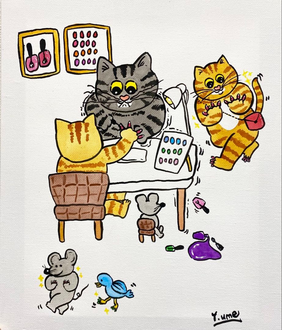 ネイリスト猫