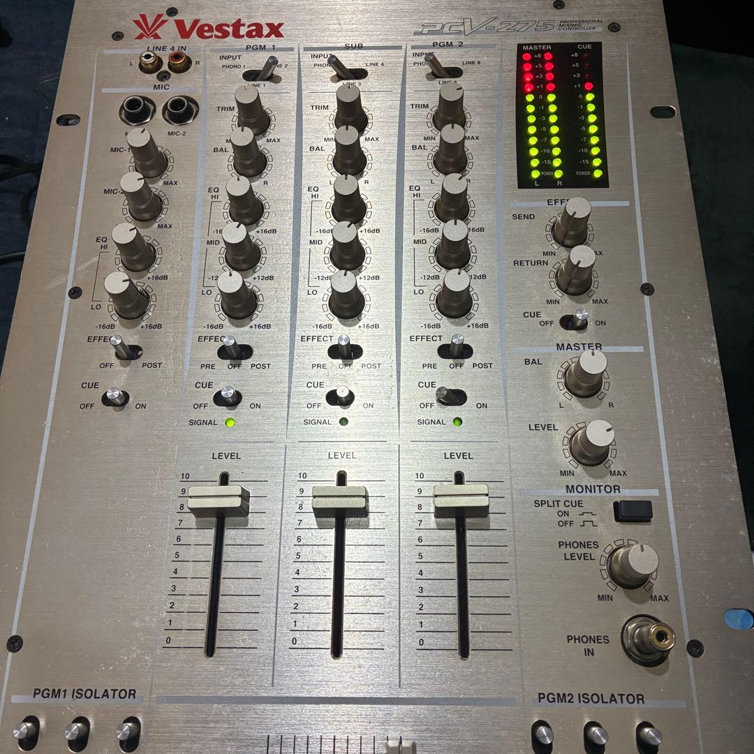 美品　完動品　メンテ済み　Vestax PCV-275 DJミキサー