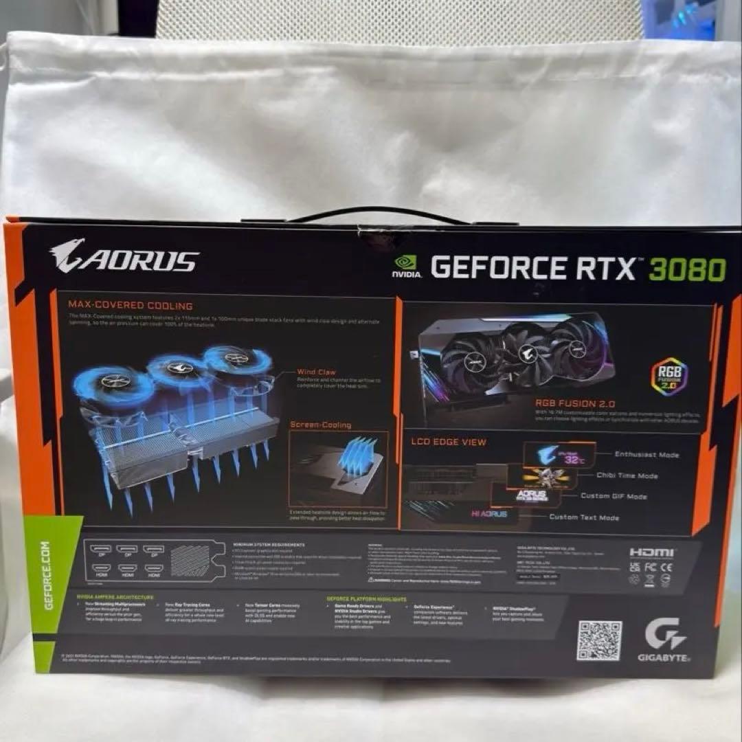 グラフィックボード・グラボ・ビデオカード AORUS GeForce RTX 3080 MASTER 10G