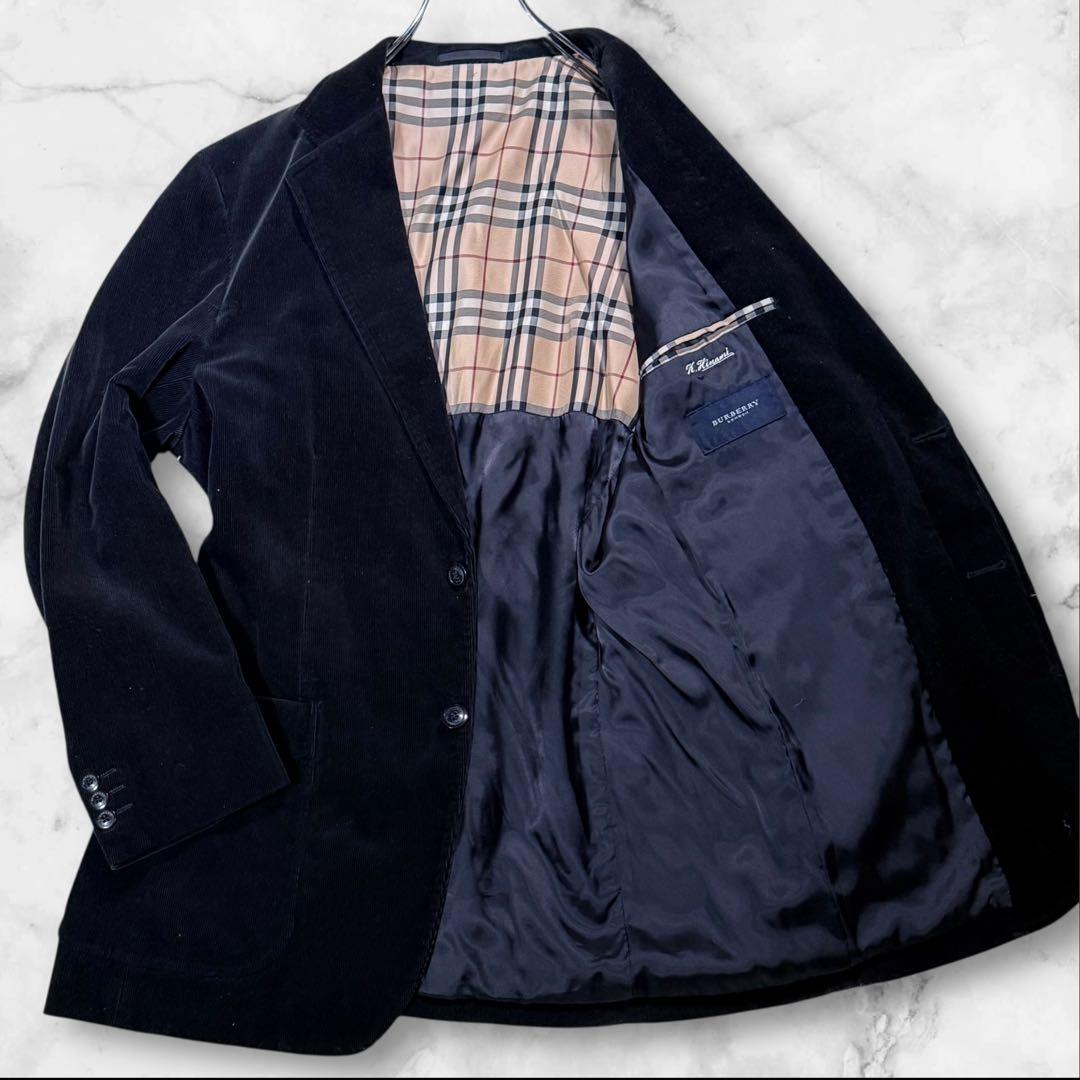 BURBERRY LONDONコーデュロイ テーラードジャケット サイズM 黒