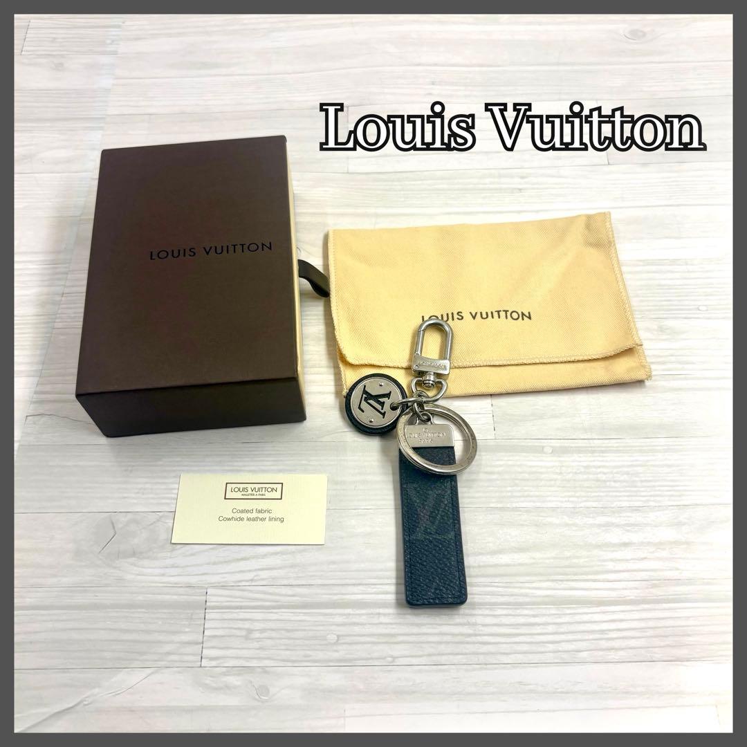 【美品】Louis Vuitton ポルトクレ　キーリング　M80237 レザー