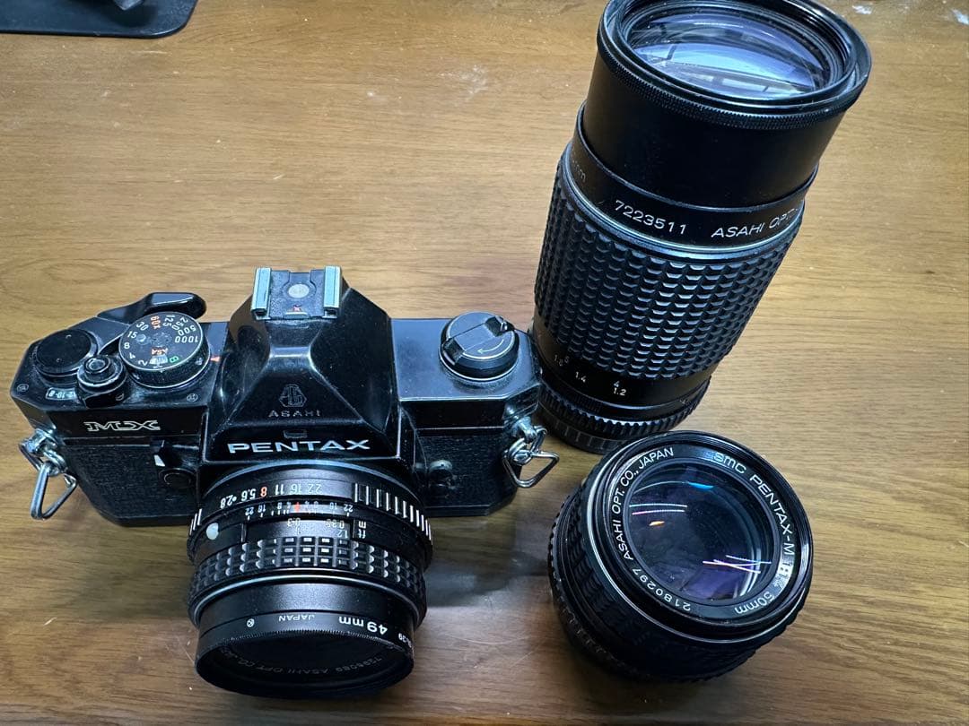 値下げ　PENTAX MX フイルム1眼　望遠広角レンズ付