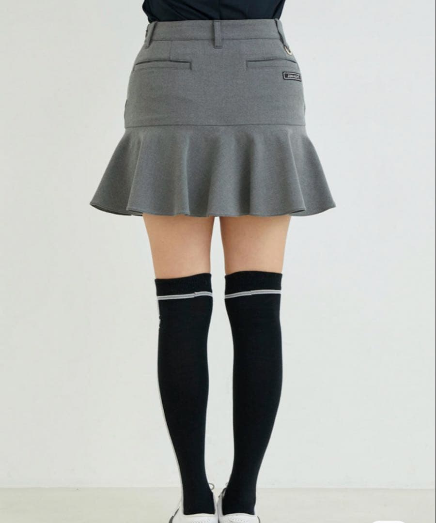 値下げ　新品タグ付き　JUN & ROPE 裏起毛フレアースカート グレー　L