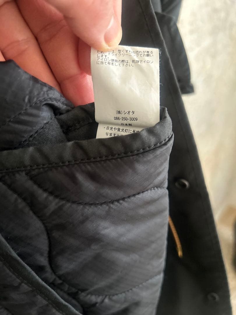 シオタ22AW M-65フィールドパーカー(BZLM-110M)BLACK