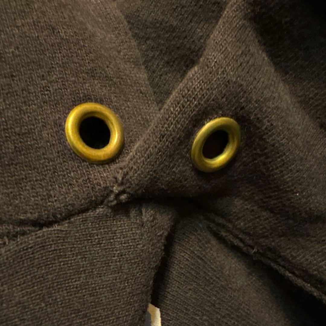 90s Champion Reverse Weave ブラック パーカー L