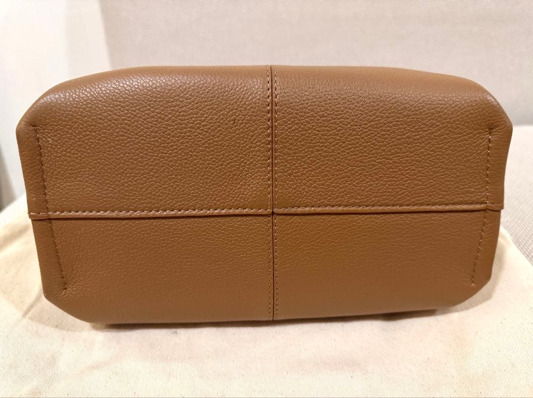 POLENE ポレーヌ　ハンドバッグ　ショルダーバッグ　ミニ　キャメル