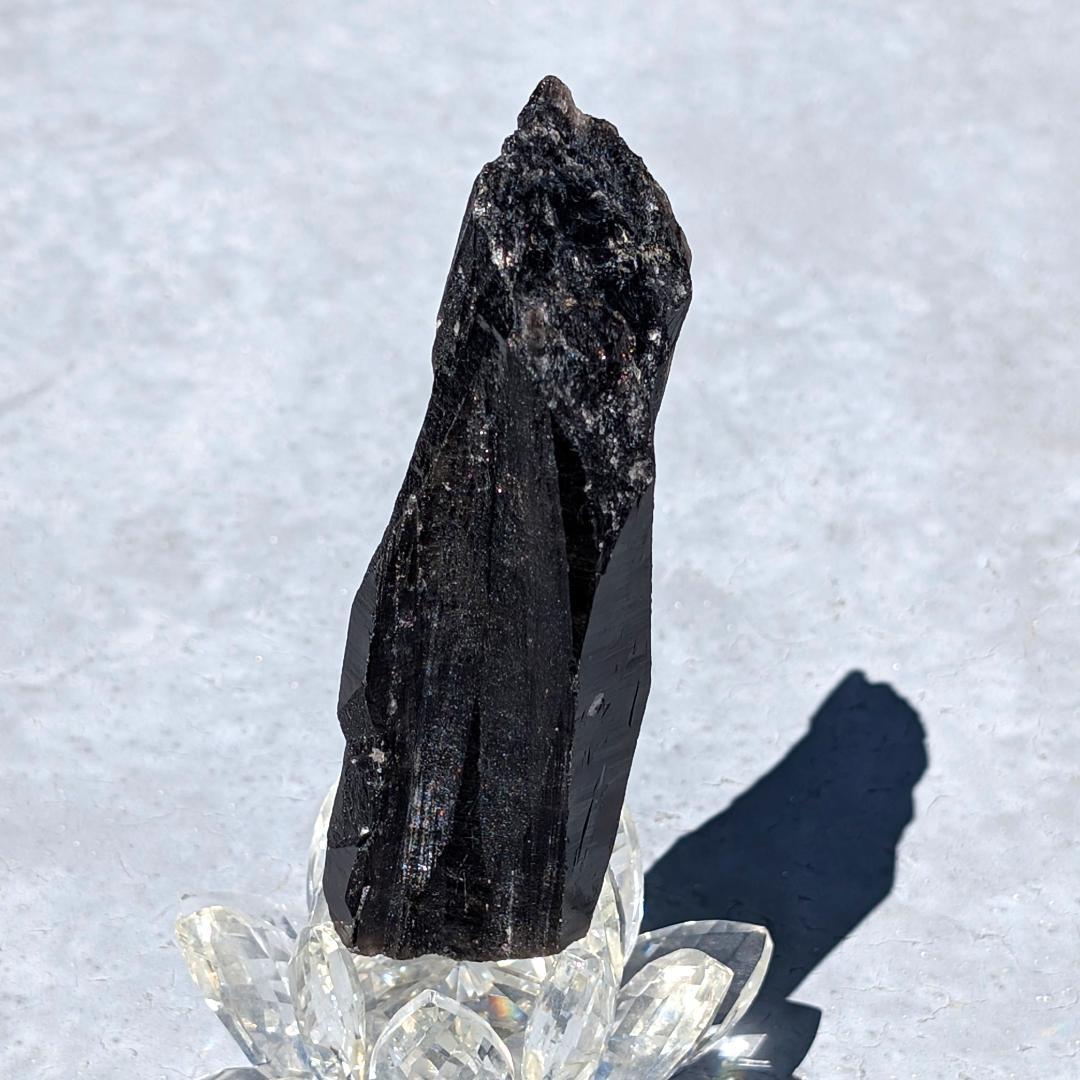 Borders　一点物 モリオン原石 山東省産 黒水晶 130g 邪気払い