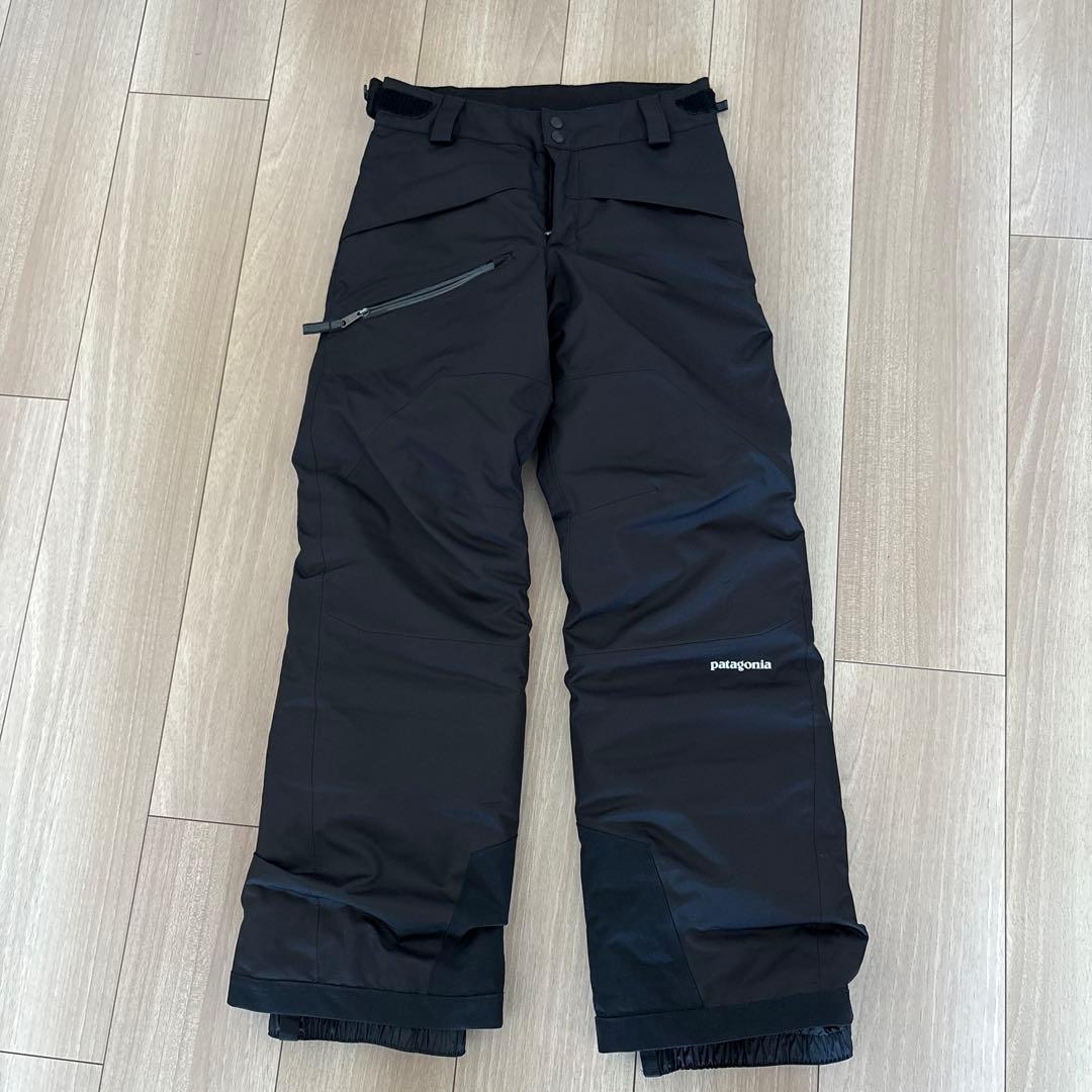 patagonia ブラック スノーパンツ　キッズ　パタゴニア