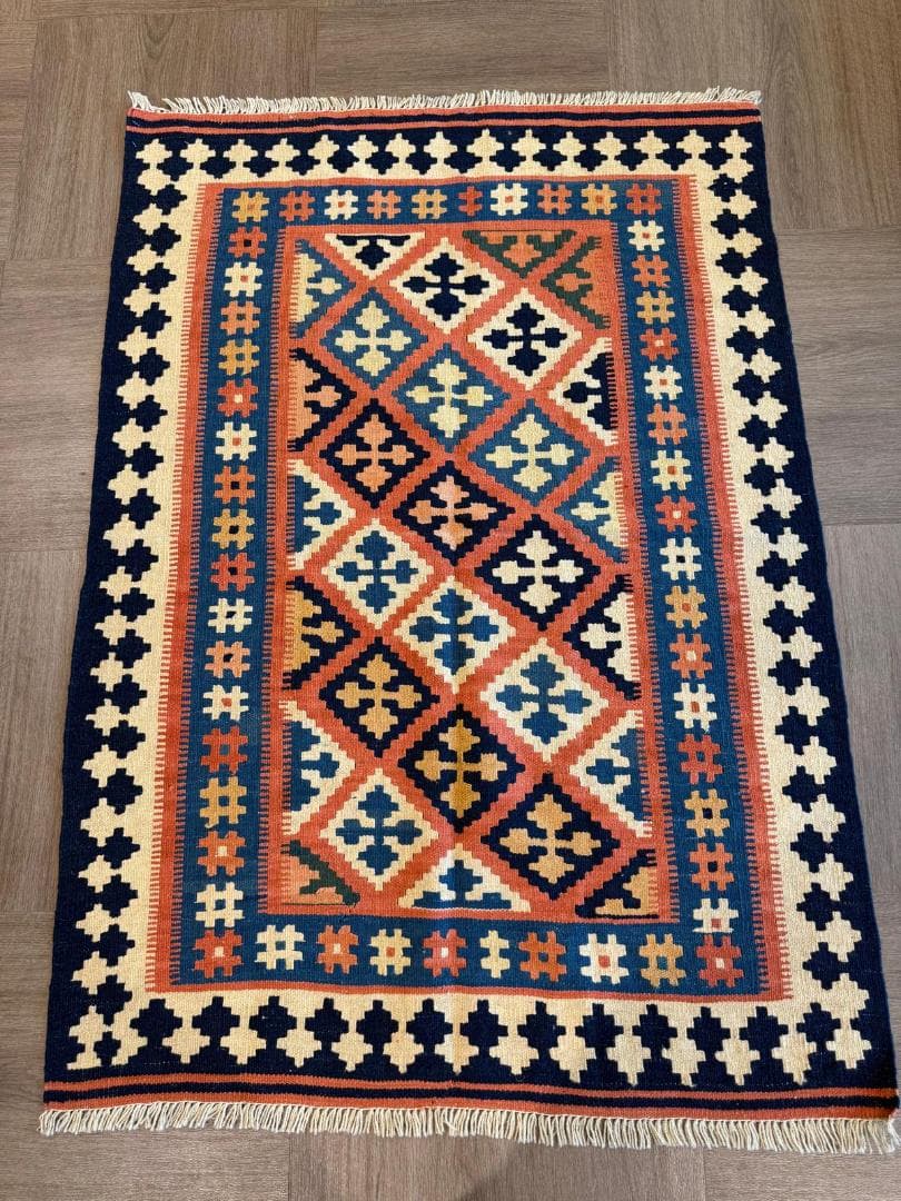 ペルシャキリム (キリム) ペルシャ絨毯 150x106cm 手織りラグ キリム