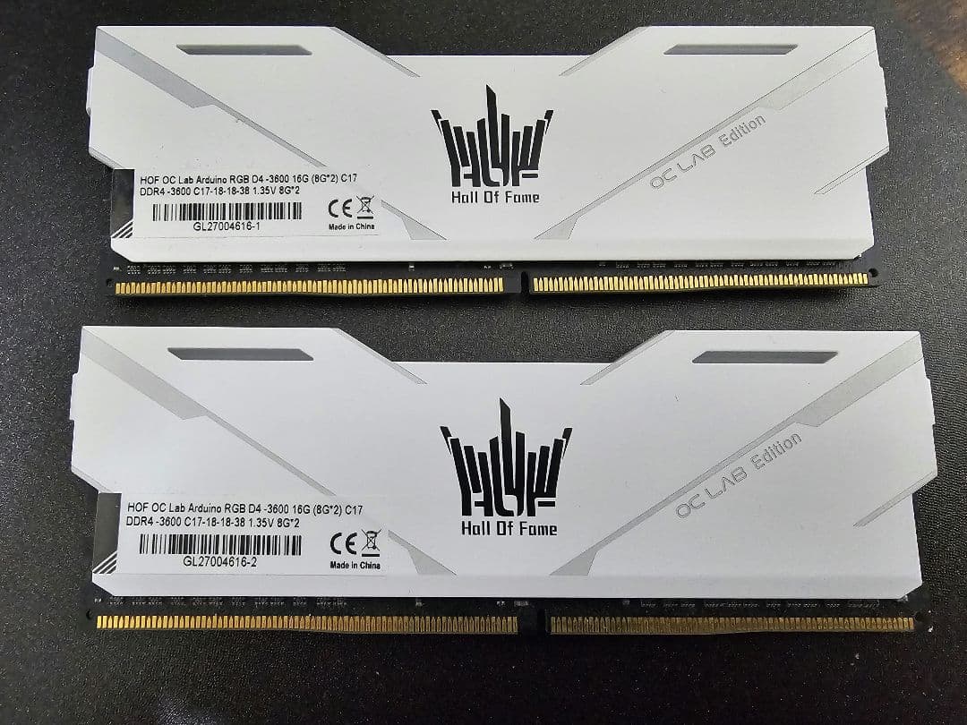 HOF OC Lab Edition DDR4 3600 16GB（8GB×2）