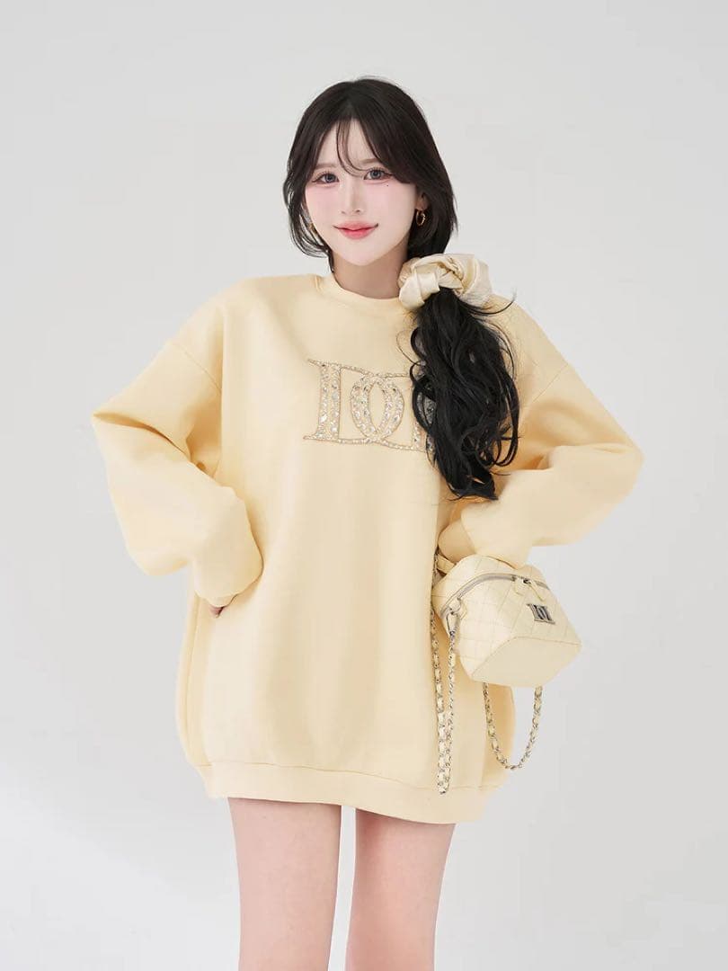 Darich ダーリッチ DDロゴビジュースウェットプルオーバー イエロー