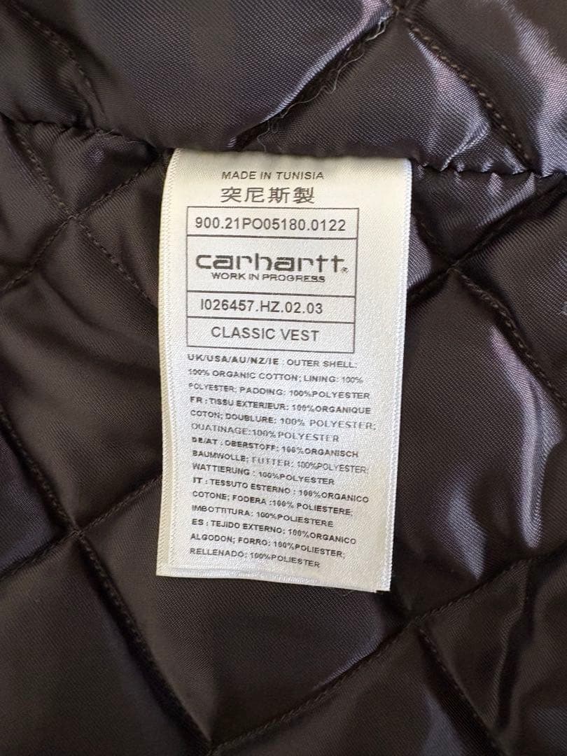 Carhartt ベージュ ダックベスト