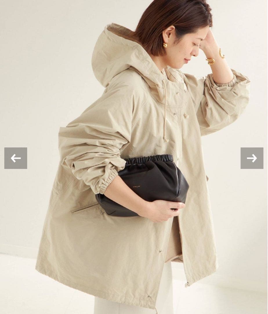 ●新品・未使用 Plageプラージュ撥水 half mods コート 36サイズ