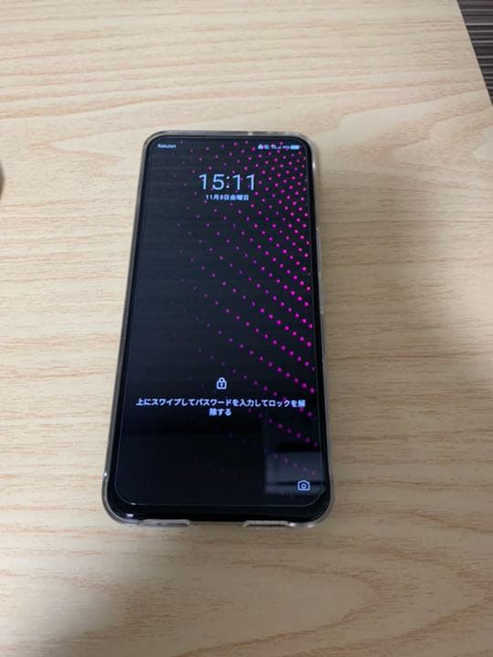 楽天 BIG 5G端末＋青画面保護シート＋楽天パンダスマホカバー×2