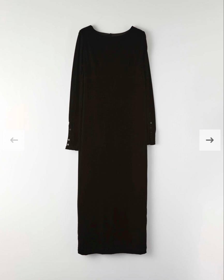 完売商品dium.Velours Back Open One Piece