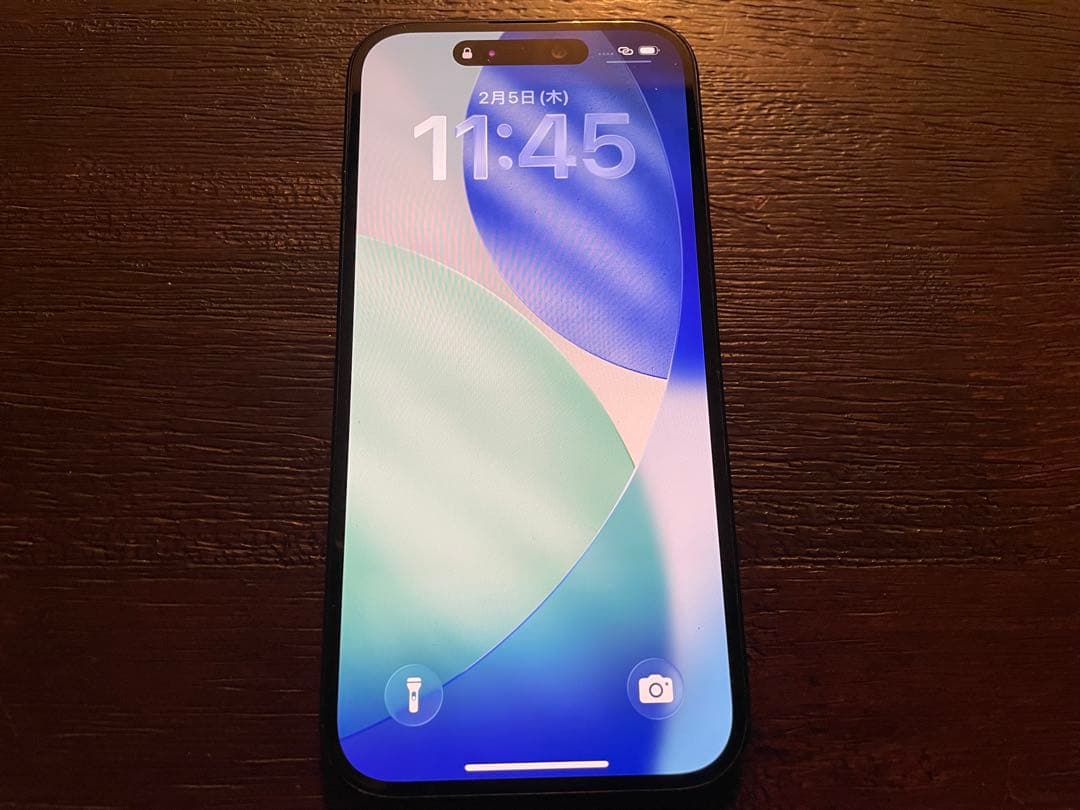 iPhone15 128GB ブラック SIMフリー レンズ割れ 箱付き 初期化