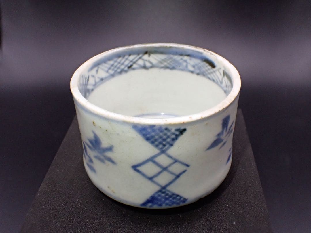 青４　完品　古伊万里　撫子の図　江戸中期