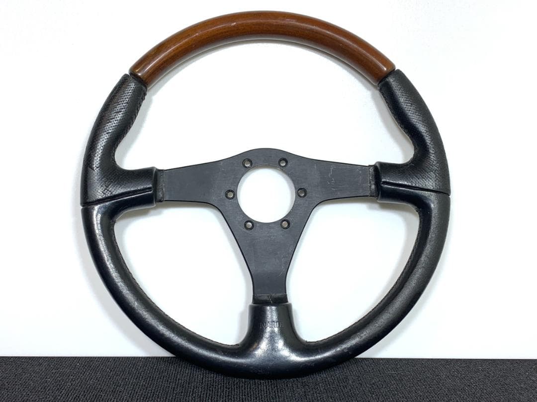 NARDI ナルディ Z5 ステアリング 36.5Φ 木目 ウッド ＆ レザー
