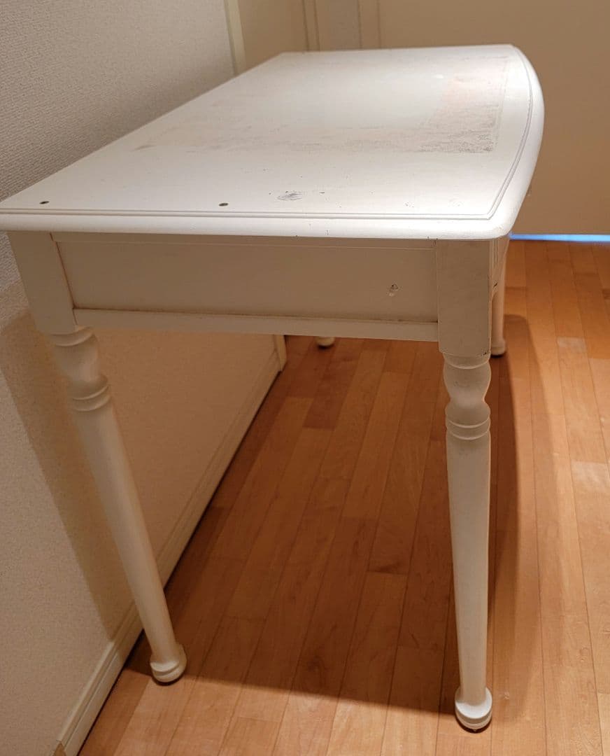 【最終】リリーホワイトミディアムデスク 学習机