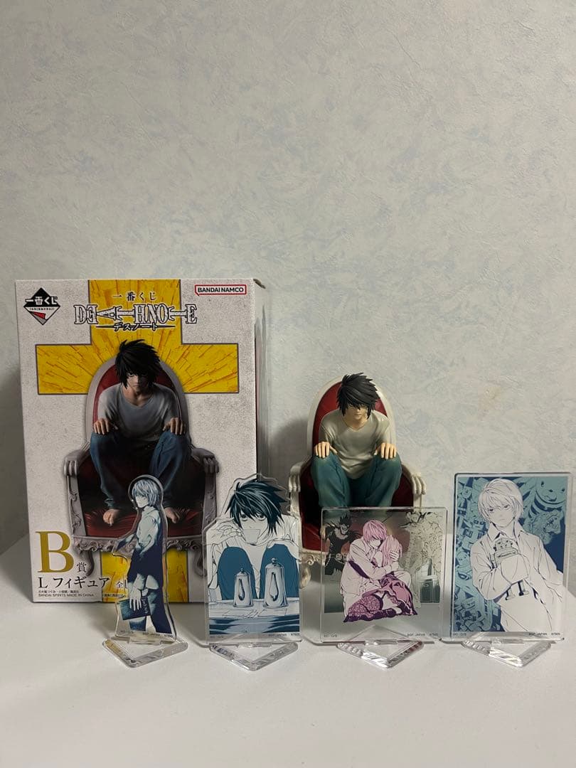 デスノート 一番くじ L フィギュア B賞 G商品アクリルスタンド4点