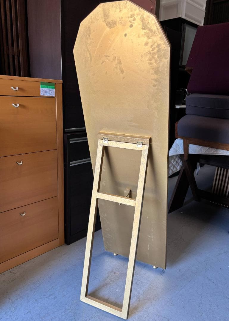 G.G.Sアンティークミラー ゴールド スタンドミラー45cmX153cm