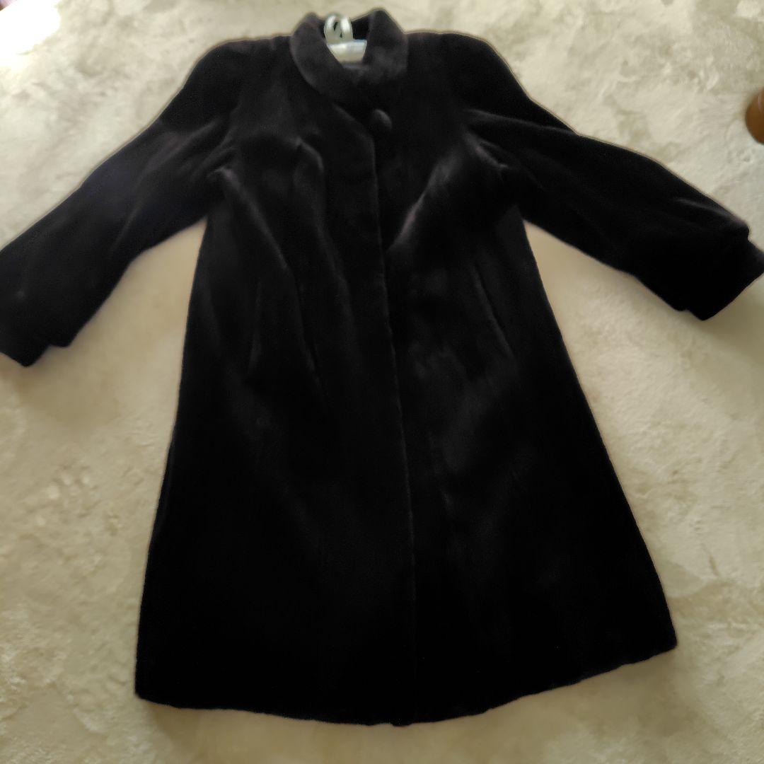 ❣️サガミンク　高級シェアードミンクOnward黒ロングコート❣️⚡お値下⚡