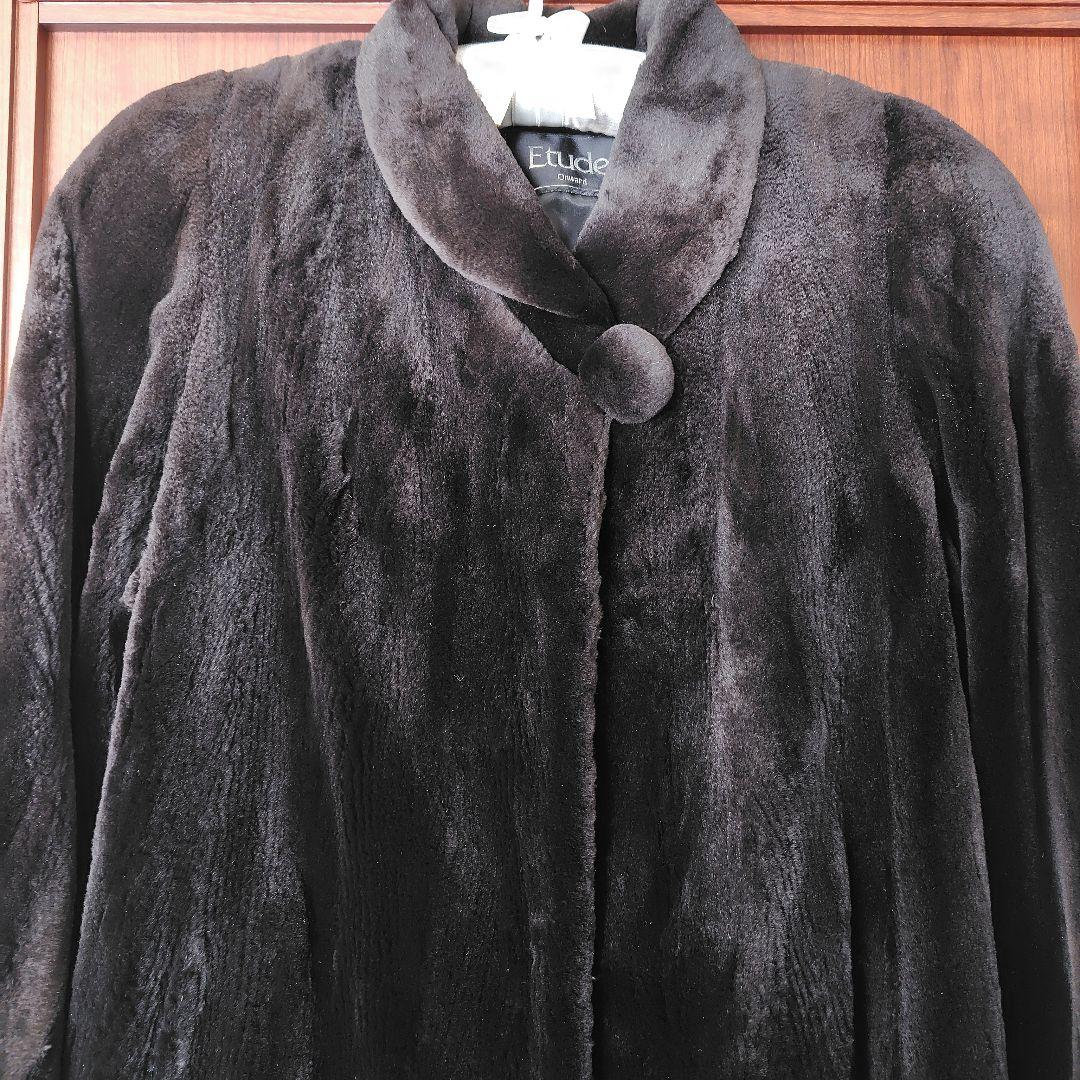 ❣️サガミンク　高級シェアードミンクOnward黒ロングコート❣️⚡お値下⚡
