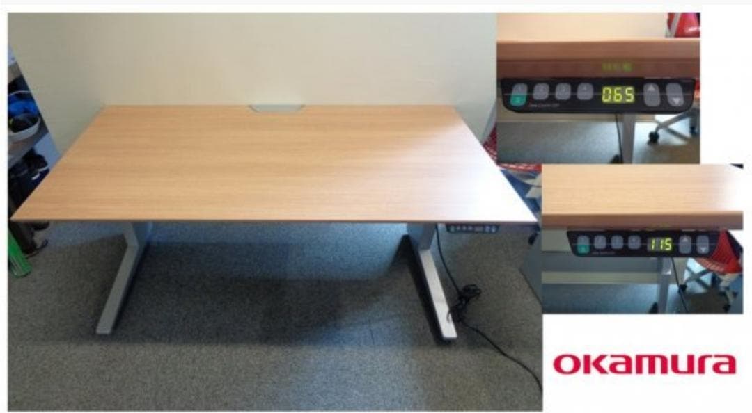 オカムラ プロユニット UDシリーズ 幅135cm 電動昇降デスク