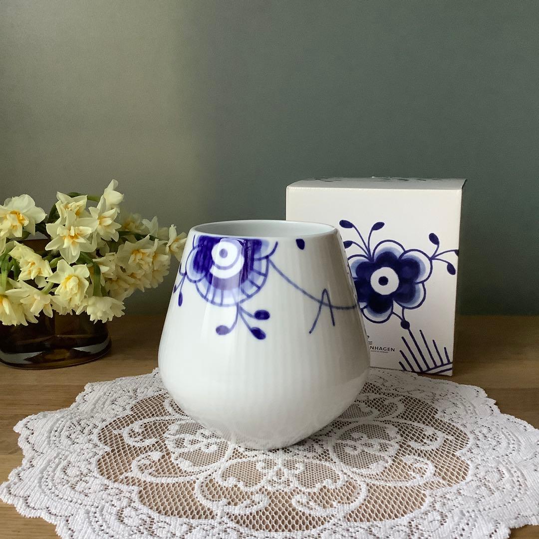 未使用・廃盤品／ロイヤルコペンハーゲン　メガ　フラワーべース