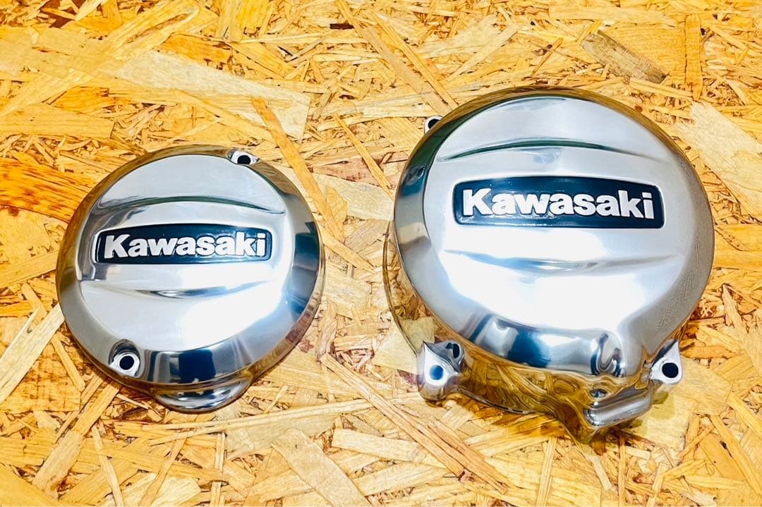 ゼファー400 ゼファーχ ポイントカバー＆ジェネレーターカバー バフ掛け鏡面