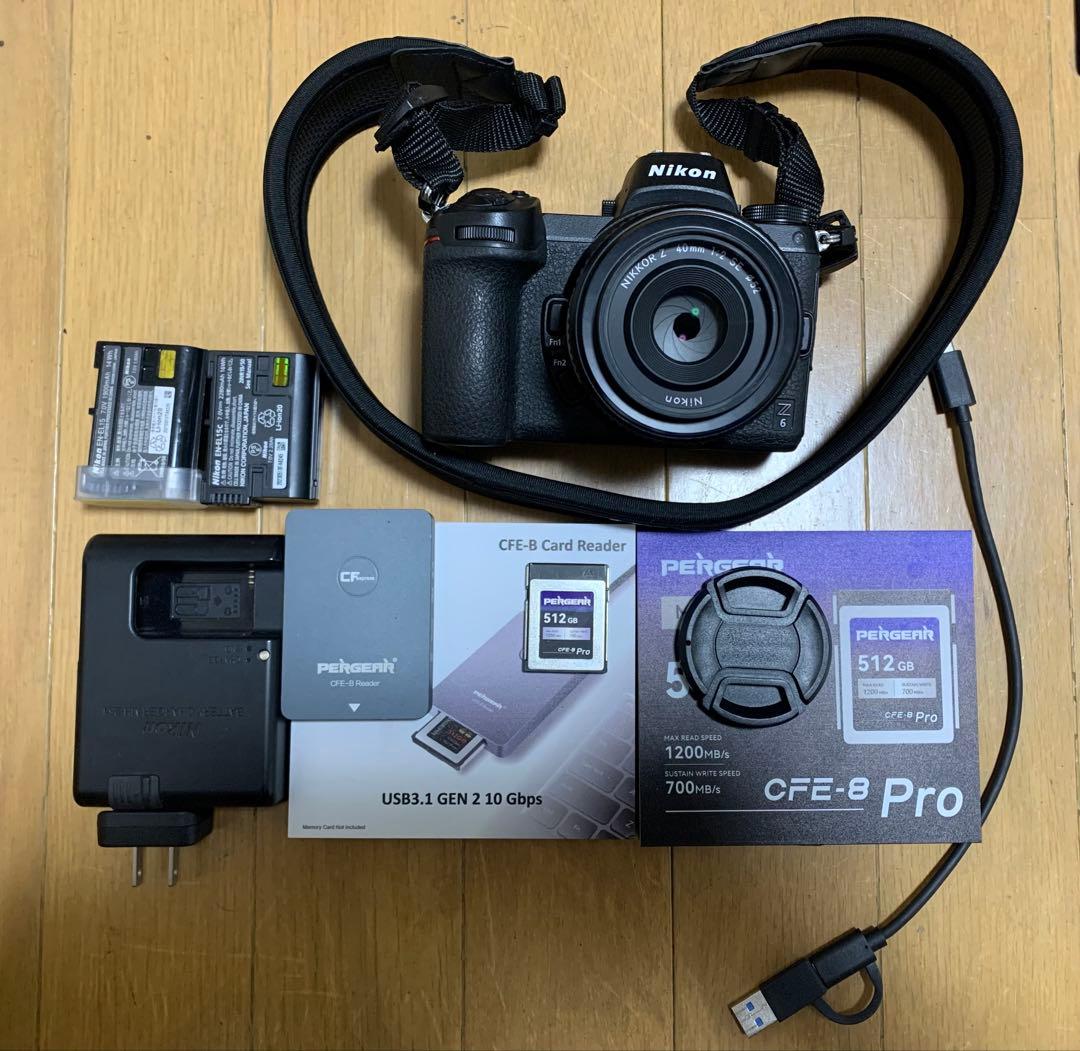 Nikon Z6 + Z 40mm f/2 SE + 512GB カード