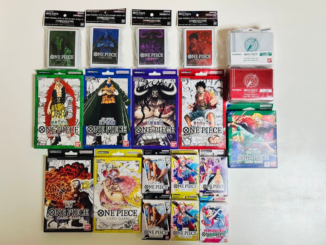 ワンピースカードゲーム　スタートデッキ　スリーブ　多数