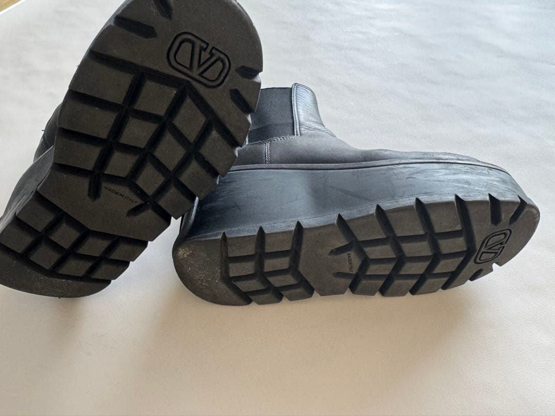 Valentino レザー チェルシーブーツ　23.5