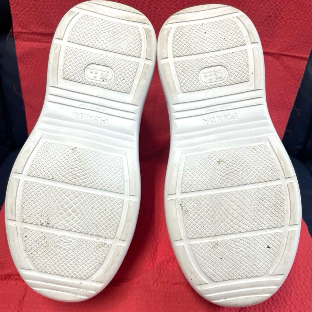 PRADA プラダ ラバーブーツ 白36(23〜23.5)レインブーツ シューズ