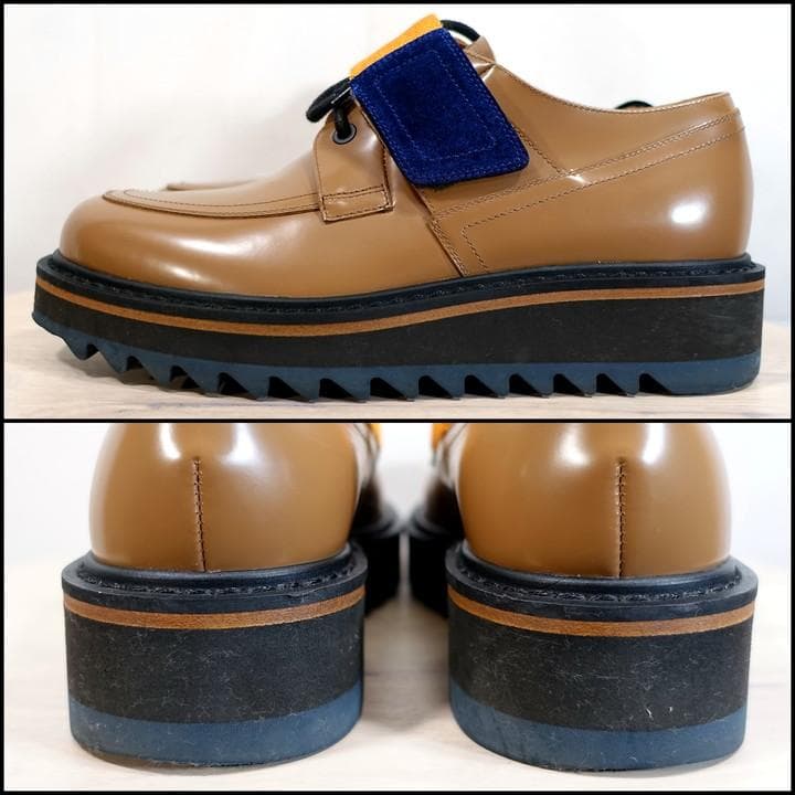 ★美品★ドリスヴァンノッテン　シャークソール　Ｕチップベルトシューズ