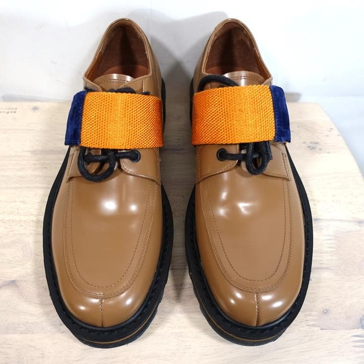 ★美品★ドリスヴァンノッテン　シャークソール　Ｕチップベルトシューズ