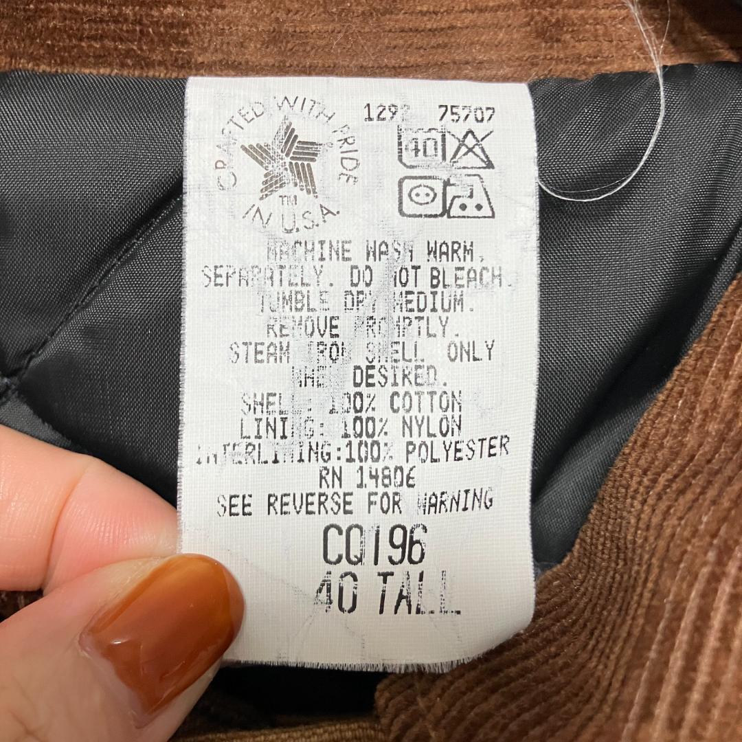 80s カーハート 星タグ　トラディショナルコート　　デッドストック