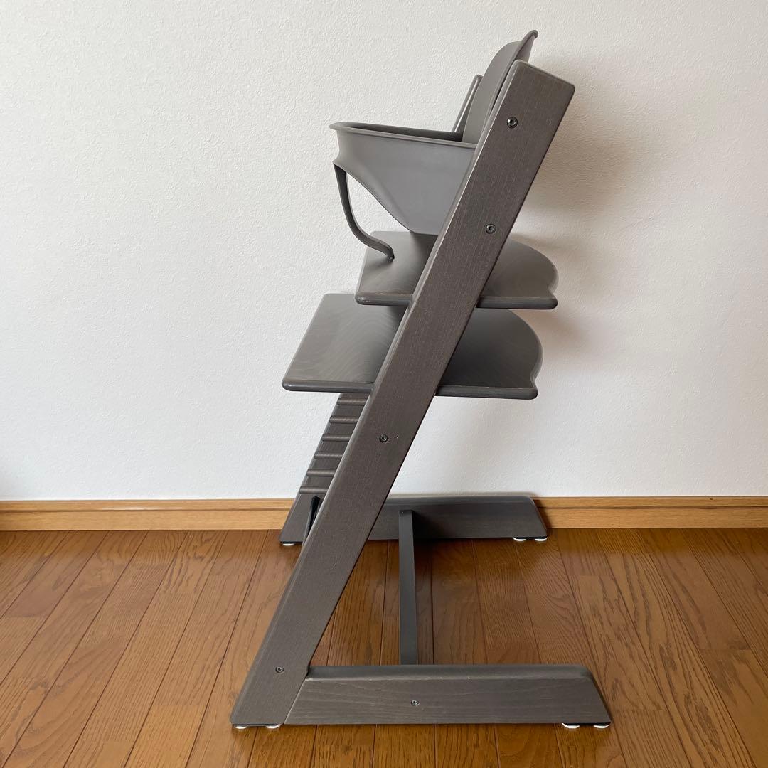 ストッケ　トリップ トラップ　ベビーチェア+ベビーセット　ヘイジーグレー