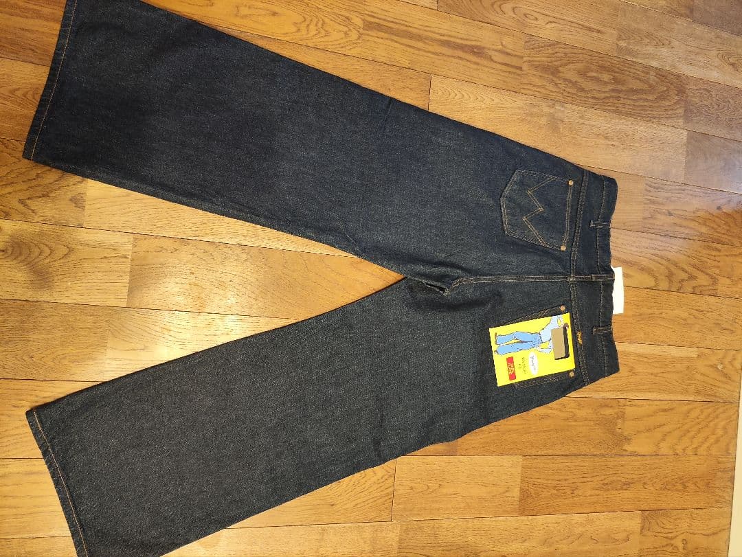 【新品未使用】 アダムエロペ 別注 Wrangler ワイドフレアジーンズ