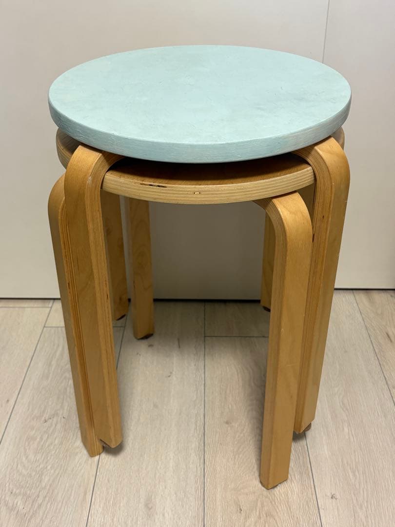 「２脚セット」廃盤品　IKEA イケア　フロスタ　スツール　スタッキングチェア