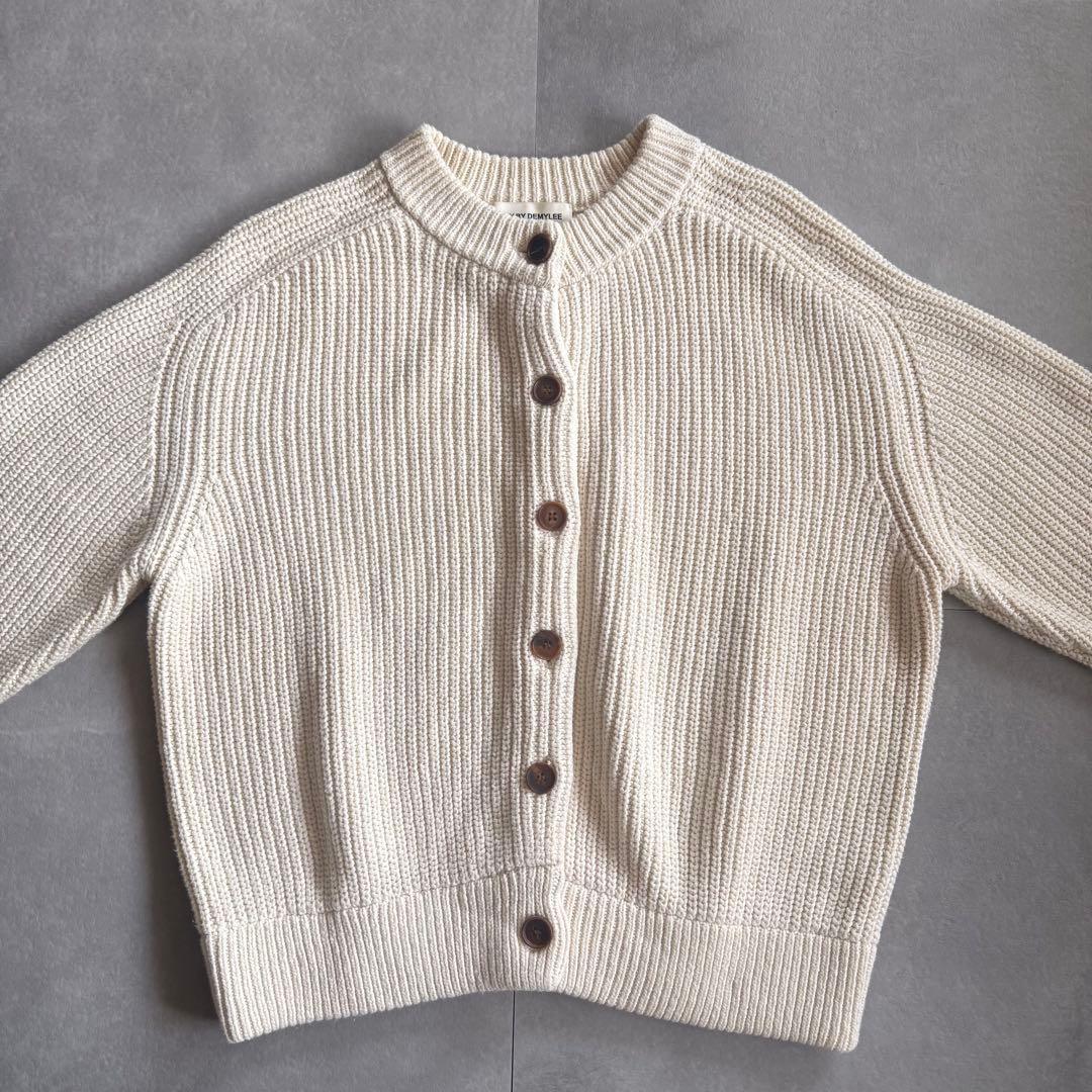 【SALE✨】DEMYLEE コットンカーディガン 厚手 ラグラン
