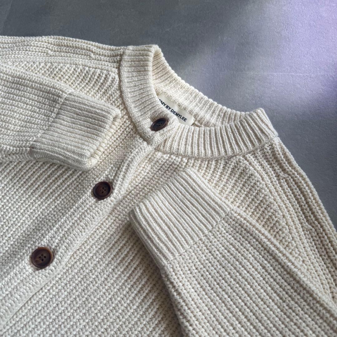 【SALE✨】DEMYLEE コットンカーディガン 厚手 ラグラン