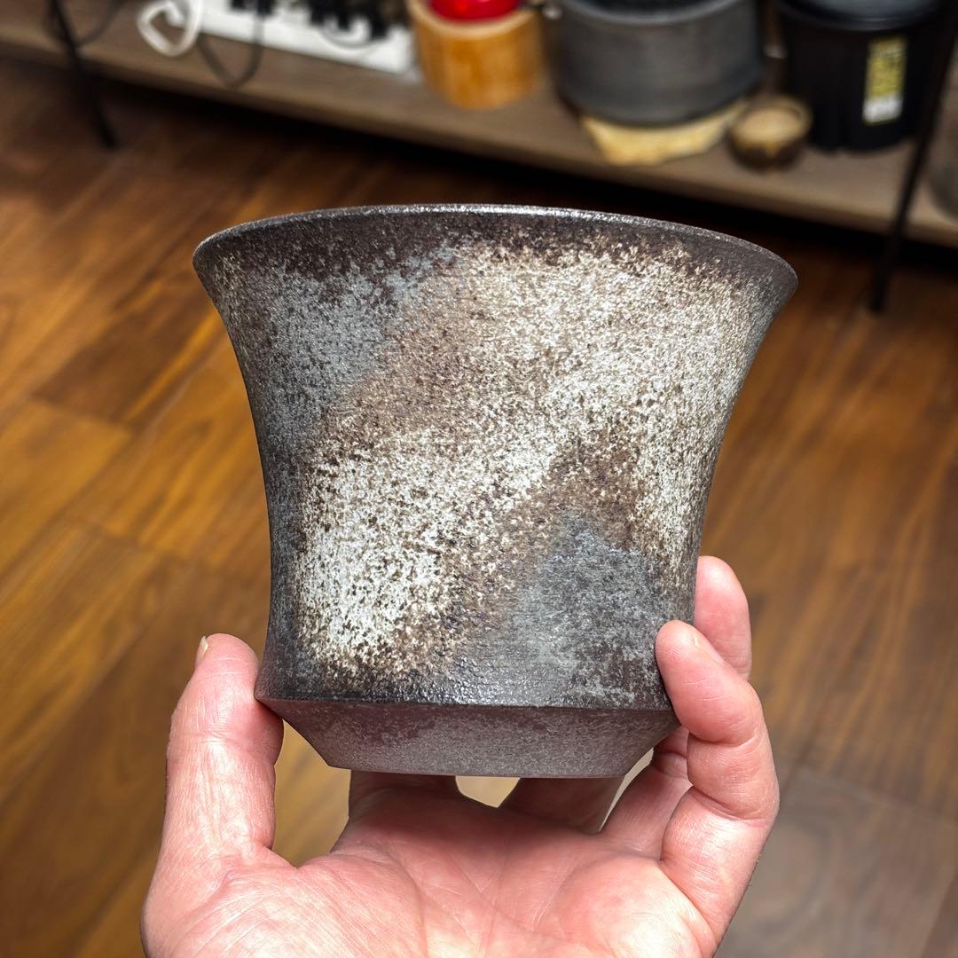 渋谷栄一　-朧- Basic Cylinder Pot ※Medium　鉢