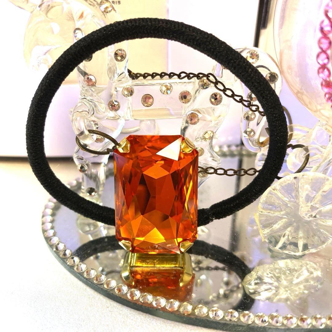 みなくるさま❤️秋冬新作❤️超ゴージャスビジュー　ヘアゴム❣️ スワロフスキー